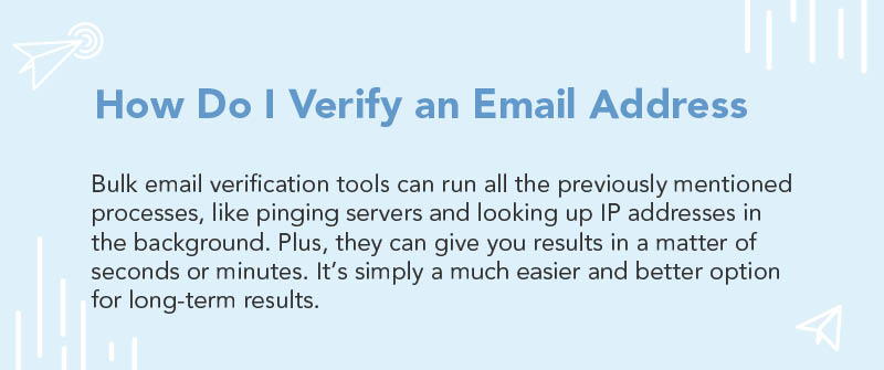 How Do I Verify an Email Address Before Sending an Email