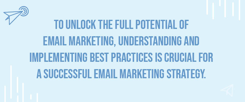 A graphic about unlocking the full potential of email marketing